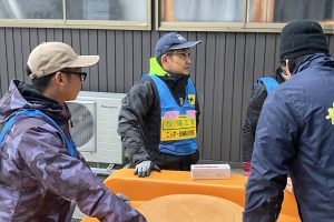 能登半島震災の被災地で水道の復旧活動をする田中友統氏