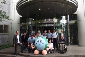 Fig.5 Group photo at the centre entrance