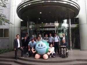 Fig.5 Group photo at the centre entrance